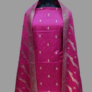 Majenta Shalwar Suit Mashru Zari Border Ada