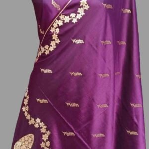 Majenta Mashru Satan Saree Fancy Zari Border Pallu Buti